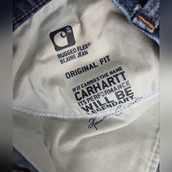 Carhartt Women's Original Fit Straight Leg Blaine Jeans 18 Regular - Picture 10 of 11